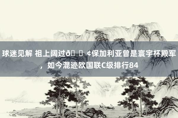 球迷见解 祖上阔过😢保加利亚曾是寰宇杯殿军，如今混迹欧国联C级排行84