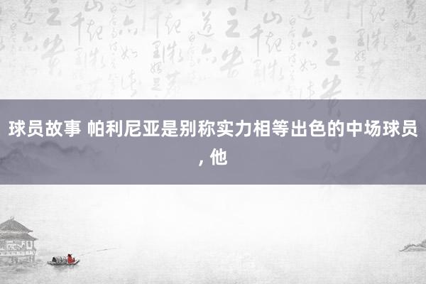 球员故事 帕利尼亚是别称实力相等出色的中场球员, 他