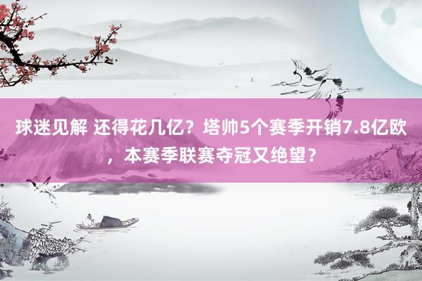 球迷见解 还得花几亿？塔帅5个赛季开销7.8亿欧，本赛季联赛夺冠又绝望？